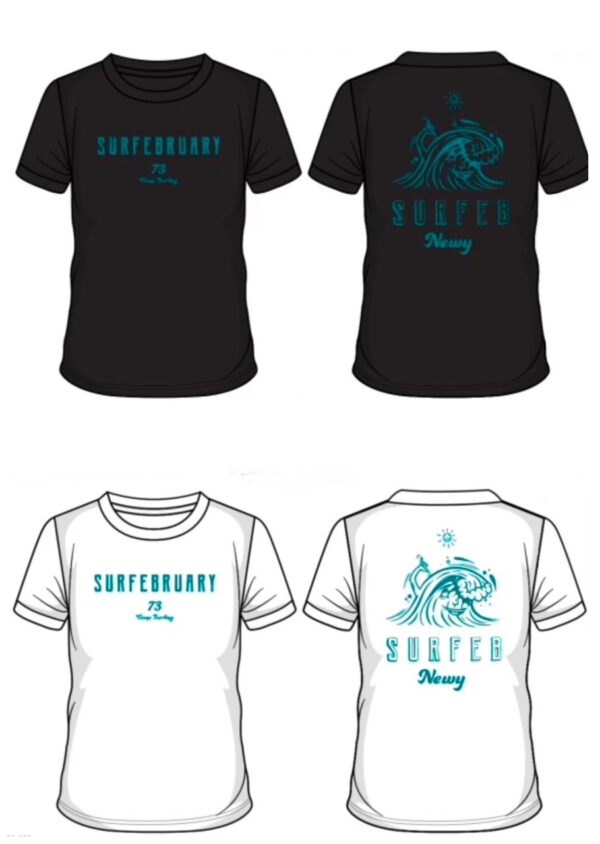 Original Mitch Revs designed Surfebruary fundraiser tee! – Pre Sale