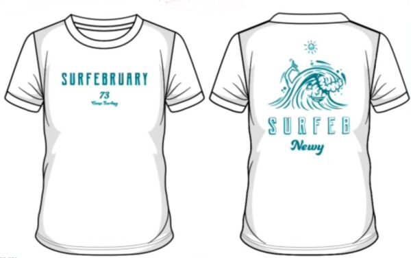 Original Mitch Revs designed Surfebruary fundraiser tee! – Pre Sale